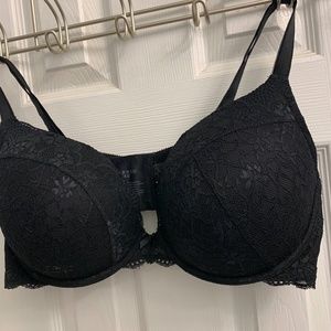 TORRID BLACK LACE PUSH-UP PLUNGE BRA 44D